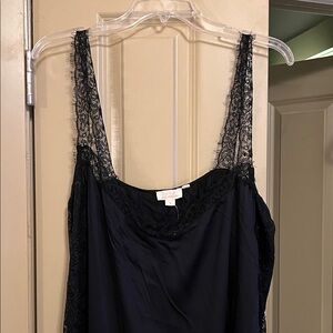 Anthropologie Black Lace Maxi Dress